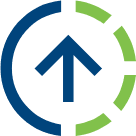 Circular arrow pointing upward, suggesting submitting or sending.